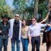 Pepe Aguilar  y su familia visitó las instalaciones de Yellowstone en compañía del gobernador de Nuevo León