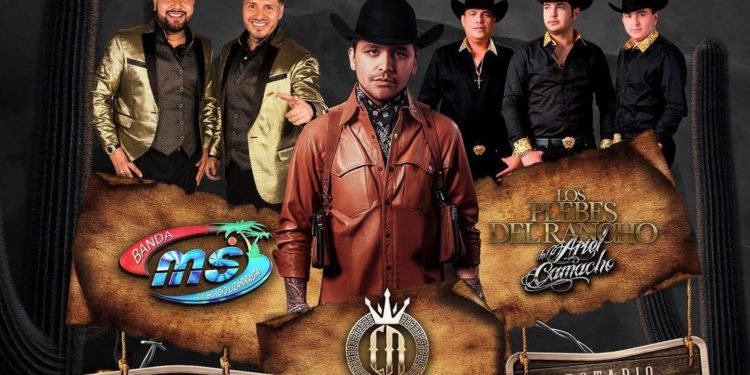 Banda MS, Christian Nodal y Los Plebes del Rancho juntos en un mismo escenario por primera ocasión