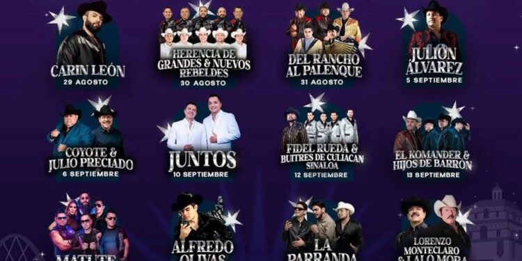Carín León, Julión Álvarez y Banda MS encabezan el Palenque de la Feria Nacional de Tijuana 2025
