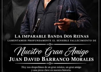 Muere Juan David Barranco, músico de La Imparable Banda Dos Reinas, en explosión