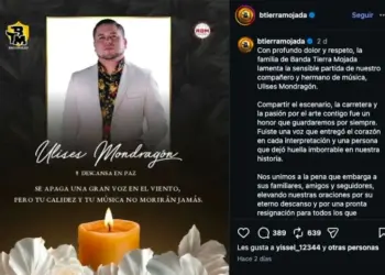 Muere Ulises Mondragón, cantante de Banda Tierra Mojada
